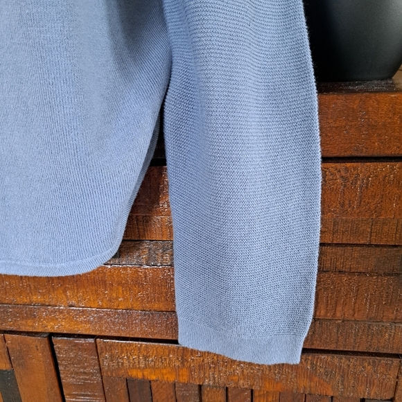 NWT Kersh Blue Long Sleeve Sweater Women's Small Knit Tunic Length - Picture 9 of 15